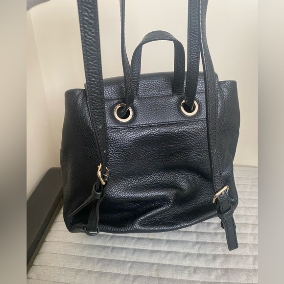 Kate Spade Black Backpack Pebbled Leather - Picture 12 of 13